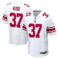 Younghoe Koo Men's Nike White New York Giants Custom Game Jersey