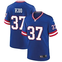 Younghoe Koo Men's Nike Royal New York Giants Classic Custom Game Jersey