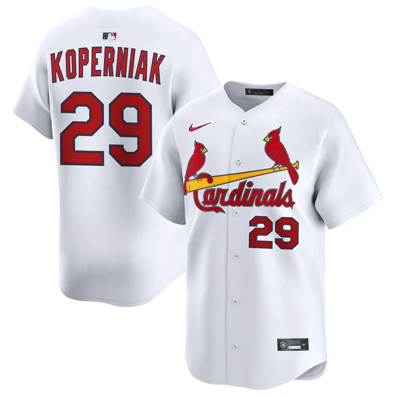 Matt Koperniak Men's Nike White St. Louis Cardinals Home Limited Custom Jersey