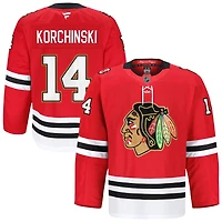 Kevin Korchinski Men's Fanatics Red Chicago Blackhawks Anniversary, Home Authentic Pro Custom Jersey