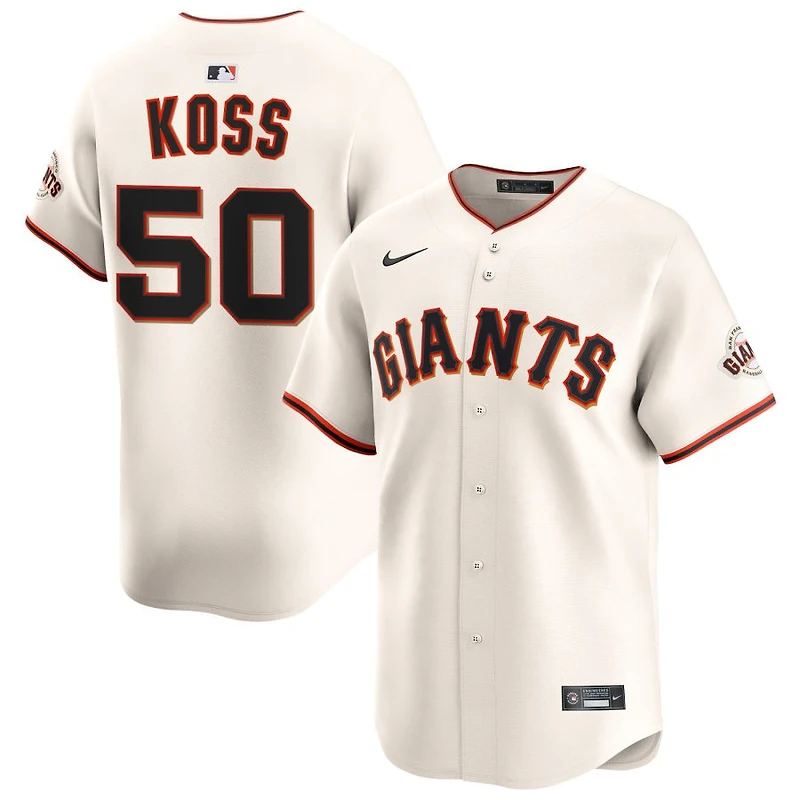 Christian Koss Men's Nike Cream San Francisco Giants Home Limited Custom Jersey