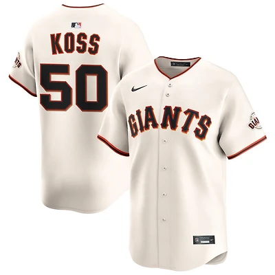 Christian Koss Men's Nike Cream San Francisco Giants Home Limited Custom Jersey