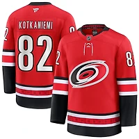 Jesperi Kotkaniemi Men's Fanatics Red Carolina Hurricanes Alternate Premium Custom Jersey