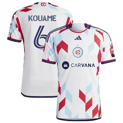 Rominigue Kouame Men's adidas  White Chicago Fire 2024 A Kit For All Authentic Custom Jersey