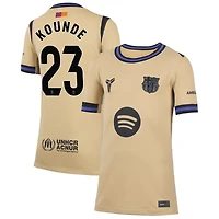 Jules Kounde Youth Nike  Gold Barcelona 2025/26 Away Stadium Replica Custom Jersey