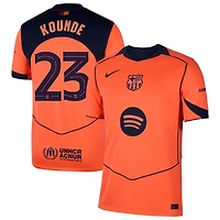 Jules Kounde Men's Nike  Orange Barcelona 2025/26 Third Replica Jersey