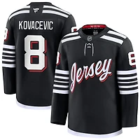 Johnathan Kovacevic Men's Fanatics Black New Jersey Devils Alternate Premium Custom Jersey