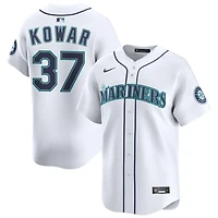 Jackson Kowar Men's Nike White Seattle Mariners Home Limited Custom Jersey