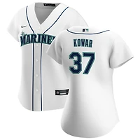 Jackson Kowar Women's Nike White Seattle Mariners Home Replica Custom Jersey