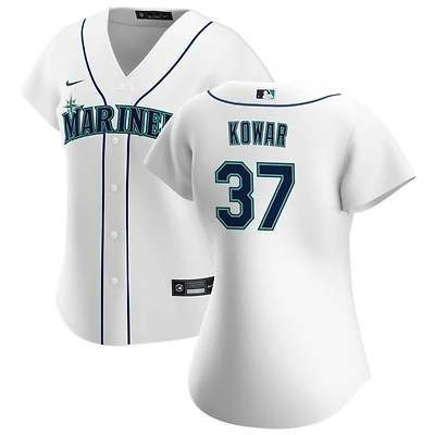 Jackson Kowar Women's Nike White Seattle Mariners Home Replica Custom Jersey