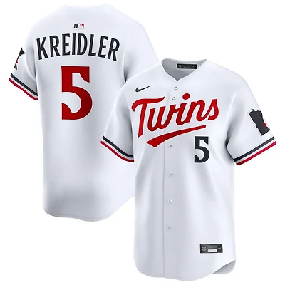 Ryan Kreidler Men's Nike White Minnesota Twins Home Limited Custom Jersey