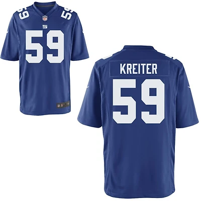Casey Kreiter Youth Nike Royal New York Giants Custom Game Jersey