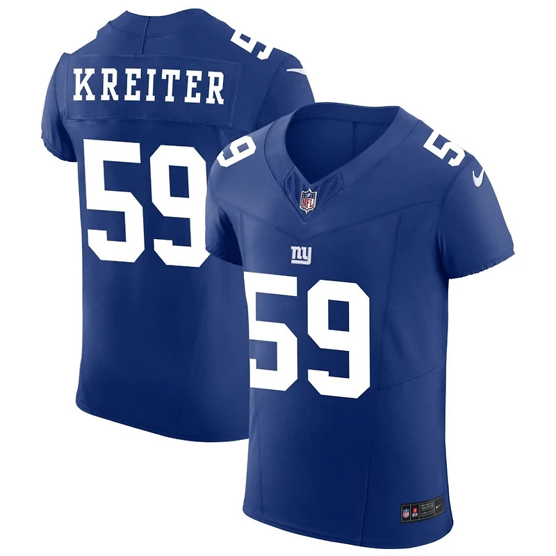 Casey Kreiter Men's Nike Royal New York Giants Vapor F.U.S.E. Elite Custom Jersey