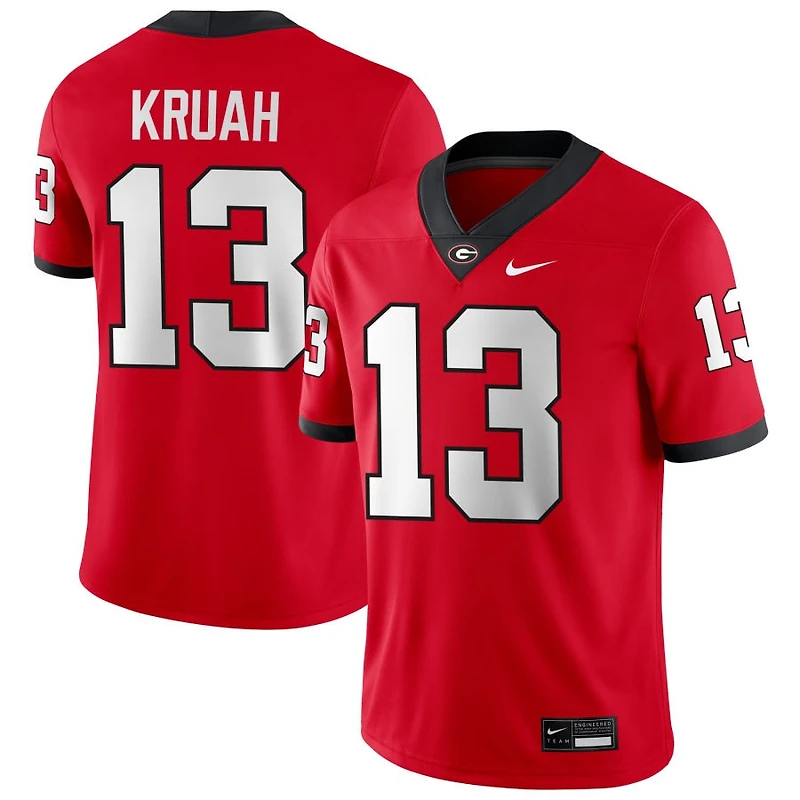 AJ Kruah Men's Nike Red Georgia Bulldogs NIL Pick-A-Player Game Jersey