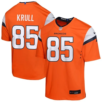 Lucas Krull Youth Nike  Orange Denver Broncos Mile High Collection Custom Game Jersey