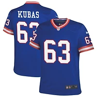 Jake Kubas Youth Nike Royal New York Giants Classic Custom Game Jersey