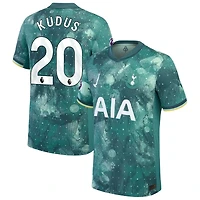 Mohammed Kudus Men's Nike  Green Tottenham Hotspur 2024/25 Third Authentic Custom Jersey