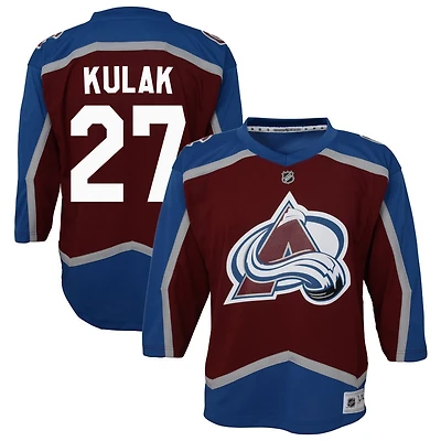 Brett Kulak Youth Burgundy Colorado Avalanche Home Custom Replica Jersey