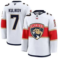 Dmitry Kulikov Men's Fanatics White Florida Panthers Away Premium Custom Jersey