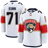 Luke Kunin Men's Fanatics White Florida Panthers Away Premium Custom Jersey