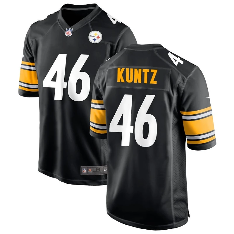Christian Kuntz Men's Nike Black Pittsburgh Steelers Custom Game Jersey