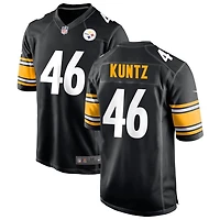 Christian Kuntz Men's Nike Black Pittsburgh Steelers Custom Game Jersey