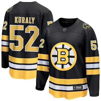 Sean Kuraly Men's Fanatics  Black Boston Bruins Home Breakaway Custom Jersey