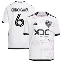 Keisuke Kurokawa Youth adidas White D.C. United 2023 The Cherry Blossom Kit Replica Custom Jersey