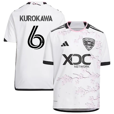 Keisuke Kurokawa Youth adidas White D.C. United 2023 The Cherry Blossom Kit Replica Custom Jersey