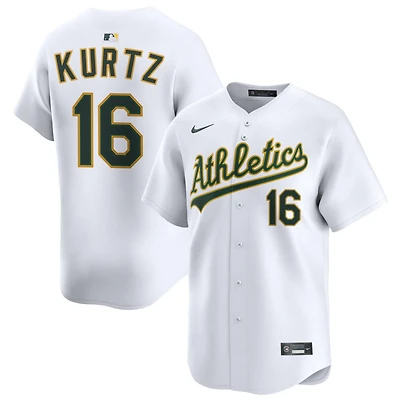 Nick Kurtz Men's Nike White Athletics Home Limited Custom Jersey