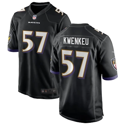 William Kwenkeu Men's Nike Black Baltimore Ravens Alternate Custom Game Jersey