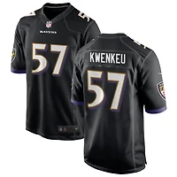 William Kwenkeu Men's Nike Black Baltimore Ravens Alternate Custom Game Jersey