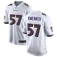William Kwenkeu Men's Nike White Baltimore Ravens Custom Game Jersey