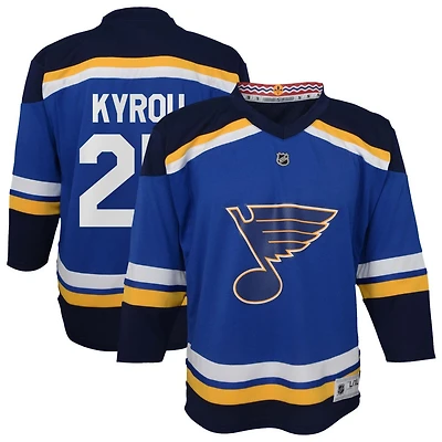 Jordan Kyrou Youth  Blue St. Louis Blues Home Replica Custom Jersey