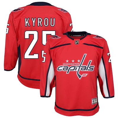 Jordan Kyrou Youth Red Washington Capitals Home Custom Premier Jersey