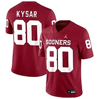 Bergin Kysar Men's Jordan Brand Crimson Oklahoma Sooners NIL Pick-A-Player Football Replica Jersey