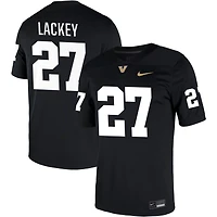 Jaylin Lackey Men's Nike Black Vanderbilt Commodores NIL Pick-A-Player Game Jersey