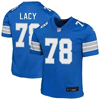 Tyler Lacy Youth Nike Blue Detroit Lions Custom Game Jersey