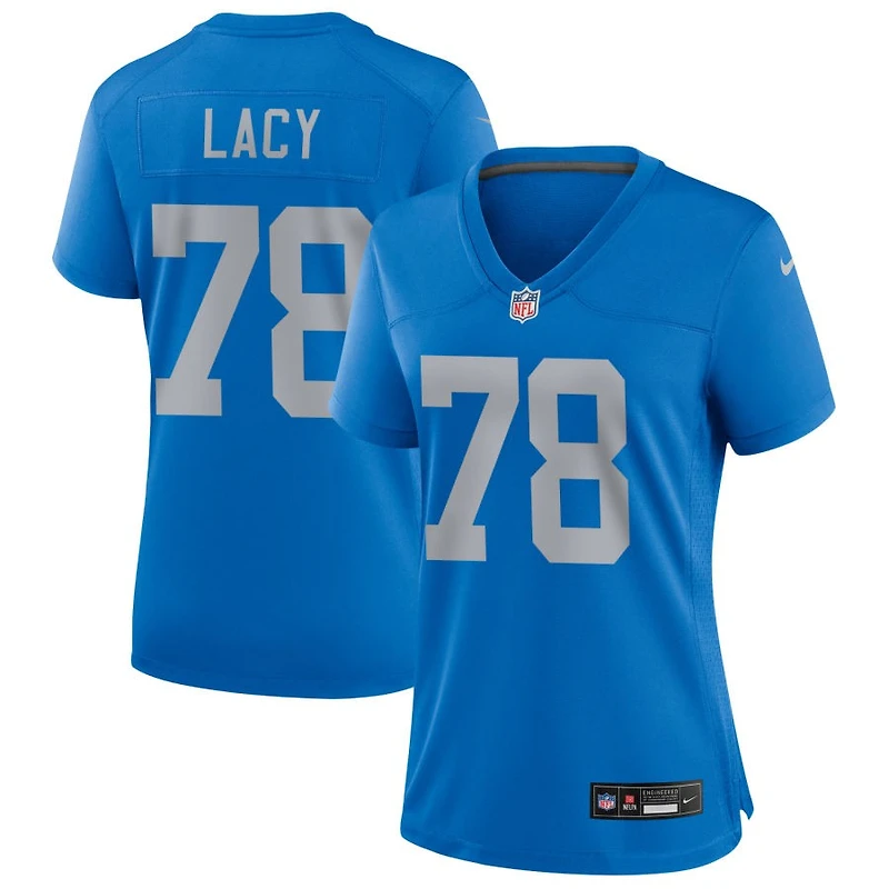 Tyler Lacy Women's Nike Blue Detroit Lions Alternate Custom Game Jersey