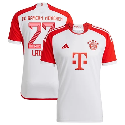 Konrad Laimer Men's adidas  White Bayern Munich 2023/24 Home Replica Custom Jersey