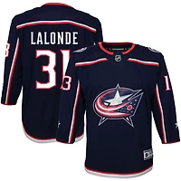Nolan Lalonde Youth Navy Columbus Blue Jackets Home Premier Custom Jersey