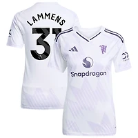 Senne Lammens Women's adidas White Manchester United 2025/26 Away Replica Custom Jersey