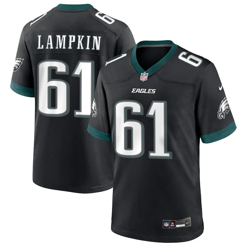 Willie Lampkin Men's Nike Black Philadelphia Eagles Alternate Custom Game Jersey