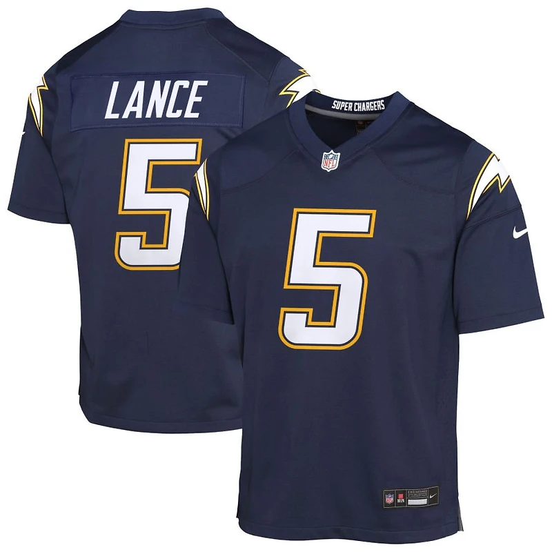 Trey Lance Youth Nike Navy Los Angeles Chargers Alternate Super Chargers Game Custom Jersey