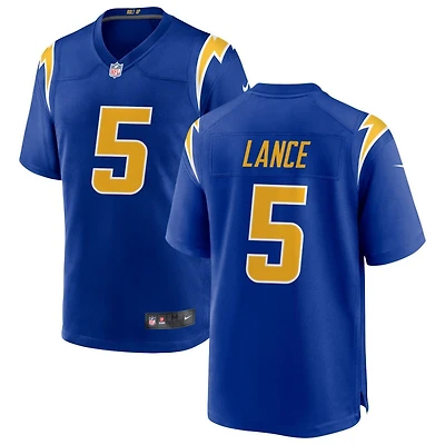 Trey Lance Men's Nike Royal Los Angeles Chargers Alternate Custom Game Jersey
