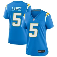 Trey Lance Women's Nike Powder Blue Los Angeles Chargers Custom Game Jersey
