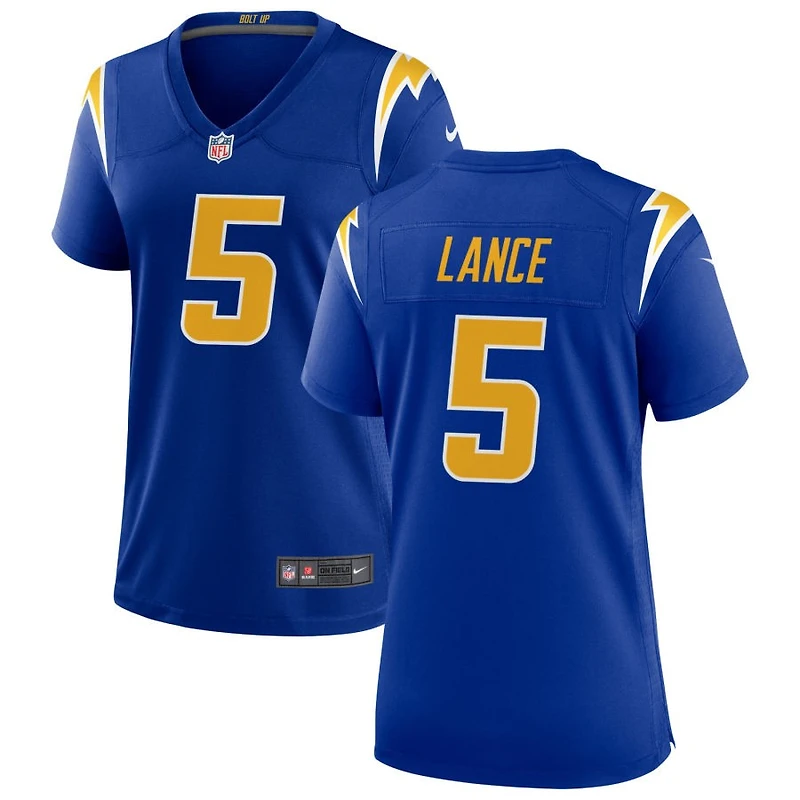 Trey Lance Women's Nike Royal Los Angeles Chargers Alternate Custom Game Jersey