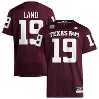 Paxton Land Men's adidas  Maroon Texas A&M Aggies NIL Pick-A-Player Home Premier Football Jersey