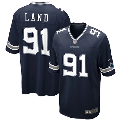 Isaiah Land Men's Nike Navy Dallas Cowboys Custom Game Jersey