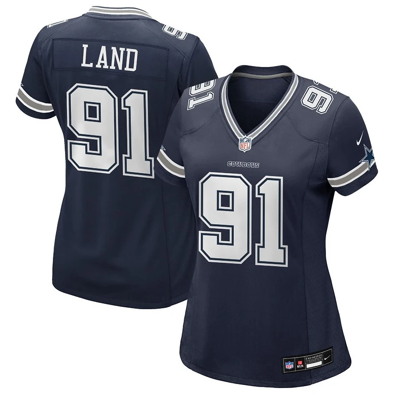 Isaiah Land Women's Nike Navy Dallas Cowboys Custom Game Jersey